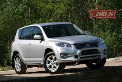 Защита переднего бампера Souz-96 (d76) Toyota RAV4 XA30 5 дв. удлиненный 2-ой рестайлинг (2010-2013)