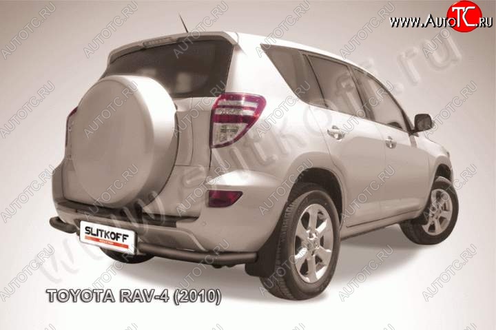 6 349 р. Уголки d57  Toyota RAV4  XA30 (2010-2013) 5 дв. 2-ой рестайлинг (Цвет: серебристый)  с доставкой в г. Таганрог