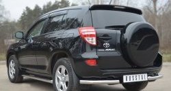 13 949 р. Защита заднего бампера (Ø63 мм, нержавейка) SLITKOFF  Toyota RAV4  XA30 (2010-2013) 5 дв. 2-ой рестайлинг  с доставкой в г. Таганрог. Увеличить фотографию 4