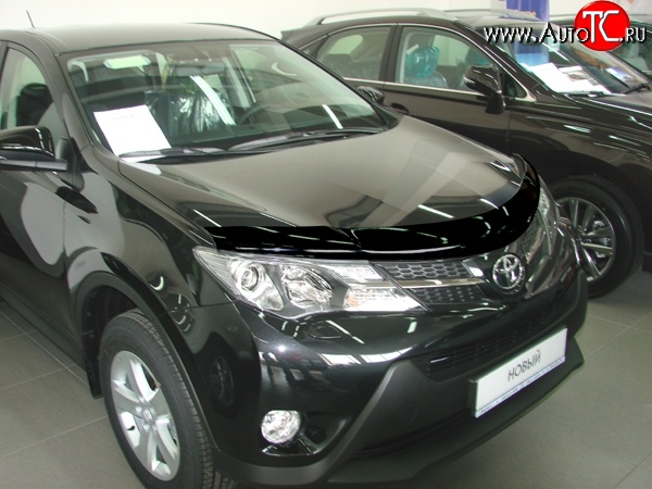 2 879 р. Дефлектор капота NovLine  Toyota RAV4  XA40 (2012-2015) 5 дв. дорестайлинг  с доставкой в г. Таганрог