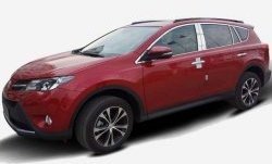 13 849 р. Накладки на стойки дверей СТ Toyota RAV4 XA40 5 дв. дорестайлинг (2012-2015) (Неокрашенные)  с доставкой в г. Таганрог. Увеличить фотографию 3