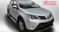 9 089 р. Пороги из алюминиевого профиля Souz-96  Toyota RAV4  XA40 (2012-2015) 5 дв. дорестайлинг  с доставкой в г. Таганрог. Увеличить фотографию 1