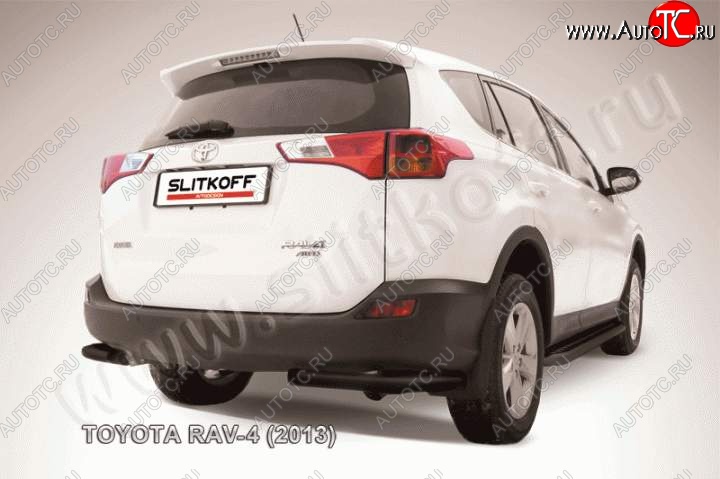 6 849 р. Уголки d57  Toyota RAV4  XA40 (2012-2015) 5 дв. дорестайлинг (Цвет: серебристый)  с доставкой в г. Таганрог