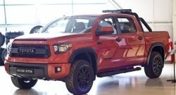 1 099 р. Реснички на фары RA Toyota Tundra XK50 2-ой рестайлинг (2013-2024) (Неокрашенные)  с доставкой в г. Таганрог. Увеличить фотографию 3