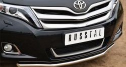 14 499 р. Одинарная защита переднего бампера диаметром 42 мм SLITKOFF  Toyota Venza  GV10 (2012-2016) рестайлинг  с доставкой в г. Таганрог. Увеличить фотографию 2