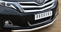 13 649 р. Одинарная защита переднего бампера диаметром 63 мм SLITKOFF  Toyota Venza  GV10 (2012-2016) рестайлинг  с доставкой в г. Таганрог. Увеличить фотографию 2