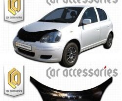 Дефлектор капота CA-Plastic exclusive Toyota (Тойота) Vitz (Витс)  XP10 (1998-2005) XP10 хэтчбэк 5 дв., хэтчбэк 5 дв. рестайлинг