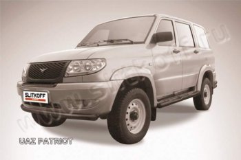 Защита переднего бампер Slitkoff Уаз (uaz) Патриот (Patriot)  3163 5 дв. (2005-2013) 3163 5 дв. дорестайлинг