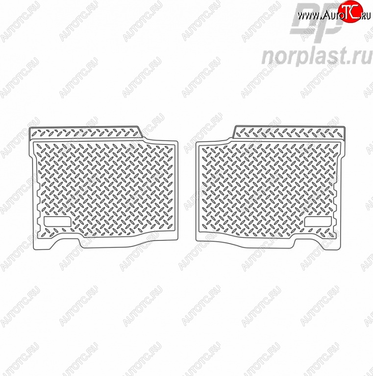 999 р. Комплект ковриков в салон 2005-2013 г.в. Norplast (длинные задние)  Уаз Патриот ( 3163 5 дв.,  Спорт,  3163 5-дв.) (2005-2024) дорестайлинг, 1-ый рестайлинг, 2-ой рестайлинг  с доставкой в г. Таганрог
