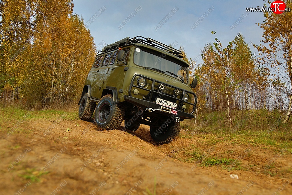 27 649 р. Бампер передний РИФ (силовой) Уаз Буханка 452 2206 микроавтобус (1965-2024) (С защитной дугой, без внутренних усилителей)  с доставкой в г. Таганрог