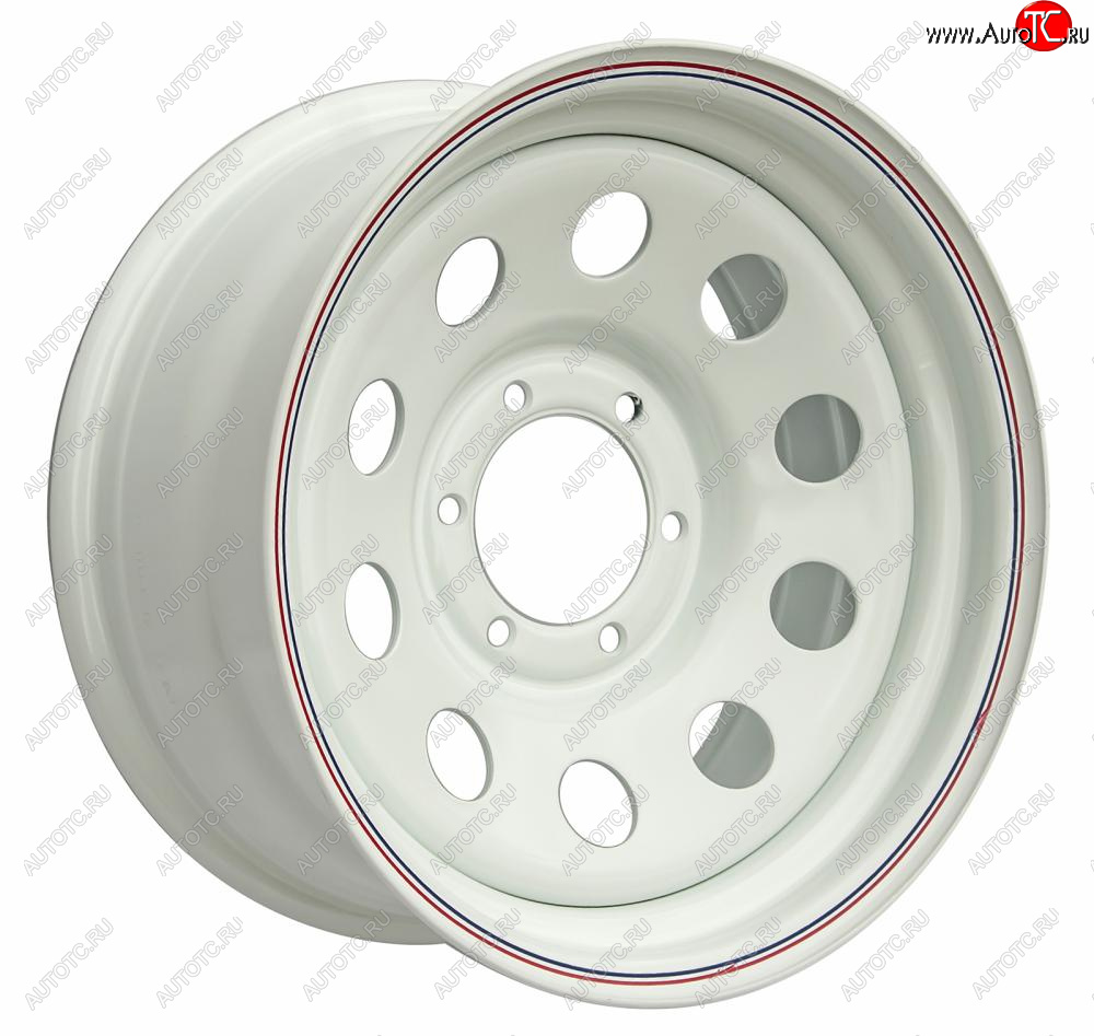 8 449 р. Штампованый диск OFF-ROAD Wheels (стальной усиленный, круг - белый). 8.0 x 17  Nissan Safari  Y61 (1997-1999), Toyota FJ-Cruiser (2006-2018)  с доставкой в г. Таганрог