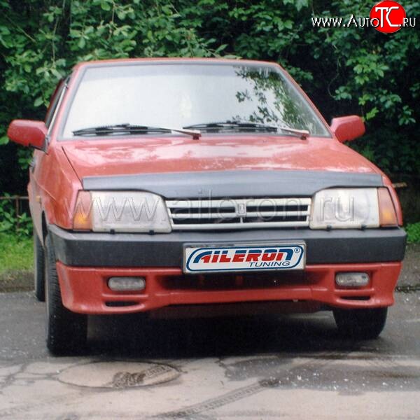 499 р. Накладка на передний бампер Aileron Лада 21099 (1990-2004) (Неокрашенная)  с доставкой в г. Таганрог