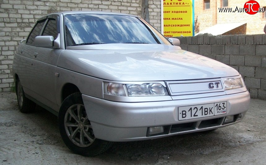 649 р. Решётка радиатора GT Лада 2110 седан (1995-2007) (Неокрашенная)  с доставкой в г. Таганрог