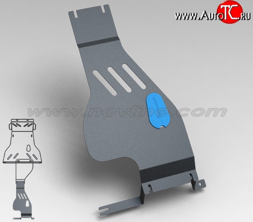 1 949 р. Защита раздаточной коробки (1.7, МКПП, 2 мм) Novline Лада 2123 (Нива Шевроле) 1 рестайлинг (2009-2020)  с доставкой в г. Таганрог