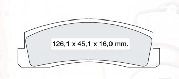 729 р. Колодка переднего дискового тормоза DAFMI (SM) Chevrolet Niva 2123 дорестайлинг (2002-2008)  с доставкой в г. Таганрог. Увеличить фотографию 3