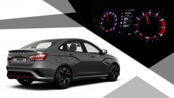 62 999 р. Приборная панель Ferrum GF 940 SPORT Edition Лада Веста 2180 седан дорестайлинг (2015-2023) (С кожаным щитком (строчка красная))  с доставкой в г. Таганрог. Увеличить фотографию 8