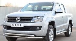 35 999 р. Широкая защита порогов SLITKOFF  Volkswagen Amarok (2009-2016) дорестайлинг  с доставкой в г. Таганрог. Увеличить фотографию 3