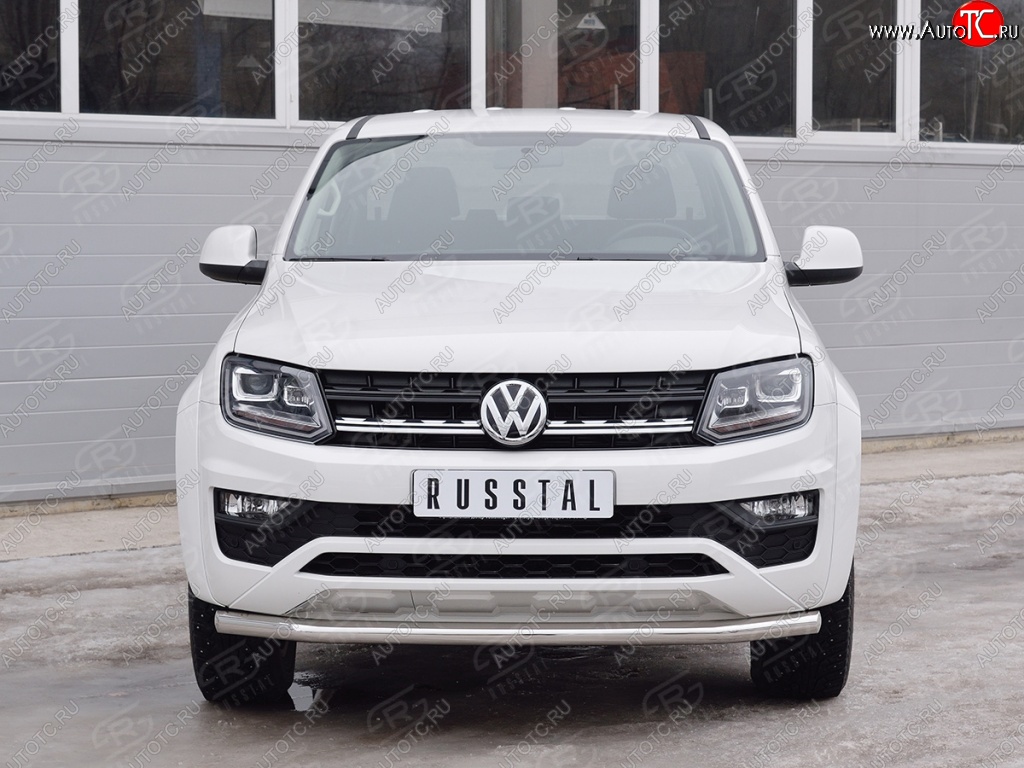 15 699 р. Защита переднего бампера (Ø63 мм, нержавейка) SLITKOFF  Volkswagen Amarok (2016-2022) рестайлинг  с доставкой в г. Таганрог