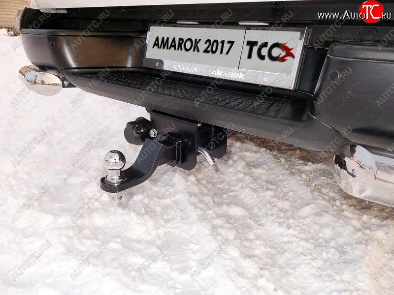 12 349 р. Фаркоп (тягово-сцепное устройство) TCC Volkswagen Amarok дорестайлинг (2009-2016) (Оцинкованный, шар E - оцинкованный)  с доставкой в г. Таганрог