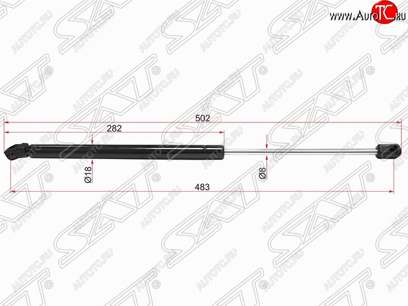 599 р. Газовый упор крышки багажника SAT Volkswagen Golf 6 хэтчбэк 5 дв. (2008-2014)  с доставкой в г. Таганрог