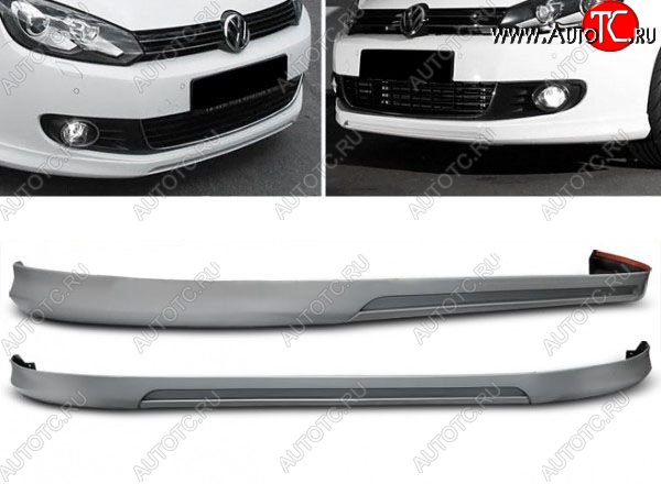 11 949 р. Накладка на передний бампер Votex Style Volkswagen Golf 6 хэтчбэк 5 дв. (2008-2014) (Неокрашенная)  с доставкой в г. Таганрог