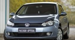 579 р. Реснички на фары RA Volkswagen Golf 6 хэтчбэк 5 дв. (2008-2014) (Неокрашенные)  с доставкой в г. Таганрог. Увеличить фотографию 2