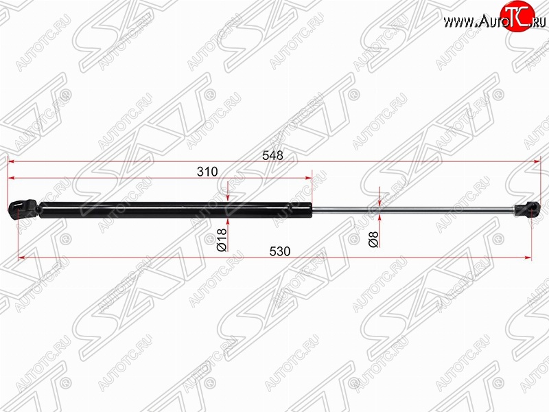 599 р. Газовый упор крышки багажника SAT  Volkswagen Golf  6 (2008-2014) хэтчбэк 5 дв.  с доставкой в г. Таганрог