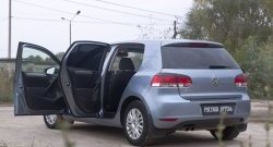 2 749 р. Накладки на порожки RA (комплект)  Volkswagen Golf  6 (2008-2014) хэтчбэк 5 дв.  с доставкой в г. Таганрог. Увеличить фотографию 2