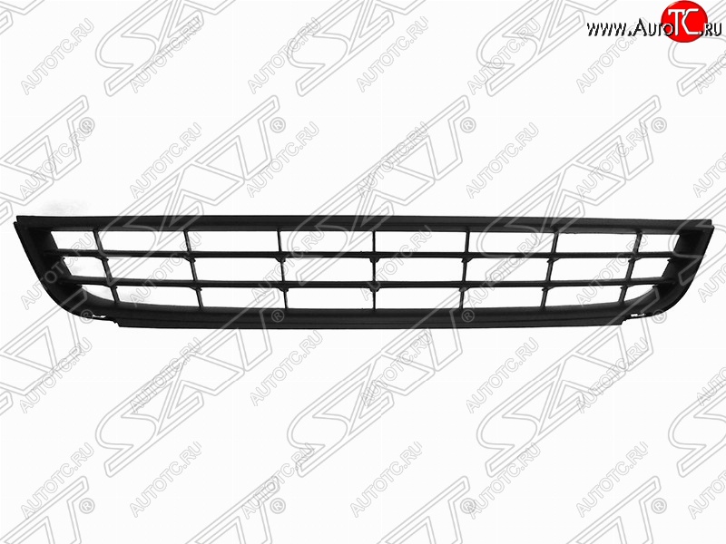 1 189 р. Решётка в передний бампер (с хром молдингом) SAT  Volkswagen Jetta  A6 (2011-2015) седан дорестайлинг  с доставкой в г. Таганрог