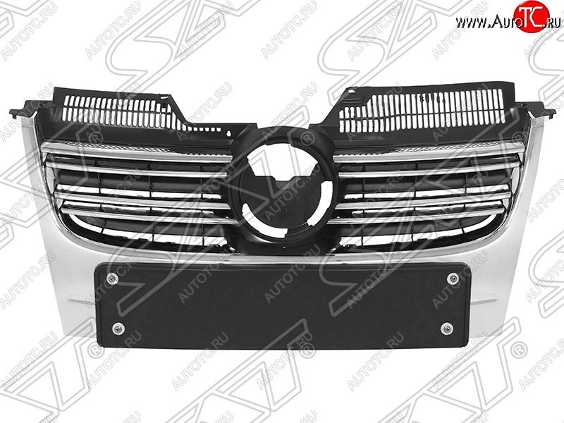 5 799 р. Решётка радиатора SAT  Volkswagen Jetta  A5 (2005-2011) седан (Неокрашенная)  с доставкой в г. Таганрог