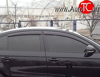 999 р. Комплект дефлекторов окон (ветровиков) 4 шт. (седан) Russtal Volkswagen Passat B6 седан (2005-2011)  с доставкой в г. Таганрог