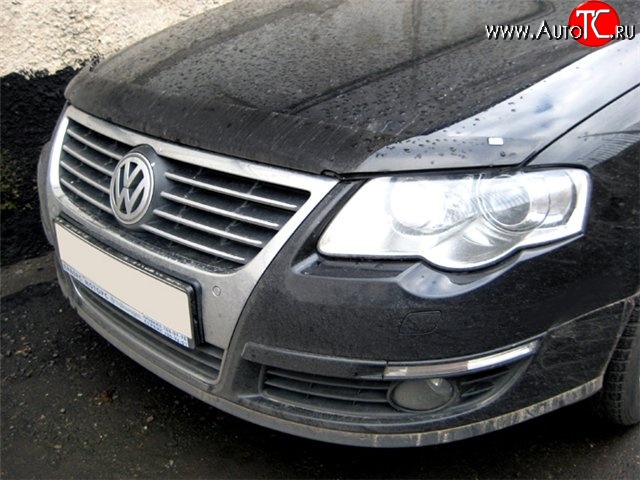 2 879 р. Дефлектор капота NovLine Volkswagen Passat B6 седан (2005-2011)  с доставкой в г. Таганрог