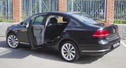 2 259 р. Накладки на порожки RA (комплект)  Volkswagen Passat  B7 (2010-2015) седан, универсал  с доставкой в г. Таганрог. Увеличить фотографию 2