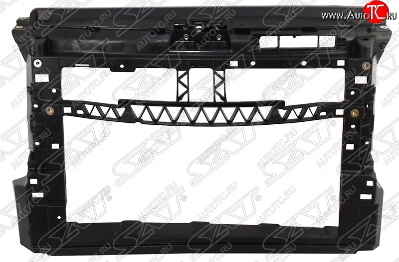 2 899 р. Рамка радиатора (телевизор) (бензин) SAT Volkswagen Polo 5 седан рестайлинг (2015-2020) (Неокрашенная)  с доставкой в г. Таганрог