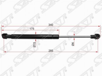 Газовый упор капота SAT Volkswagen (Волксваген) Transporter (Транспортер)  T4 (1996-2003) T4 рестайлинг