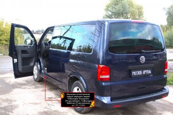 1 159 р. Накладки на внутренние пороги передних дверей RA  Volkswagen Transporter  T5 (2009-2015) рестайлинг  с доставкой в г. Таганрог. Увеличить фотографию 4