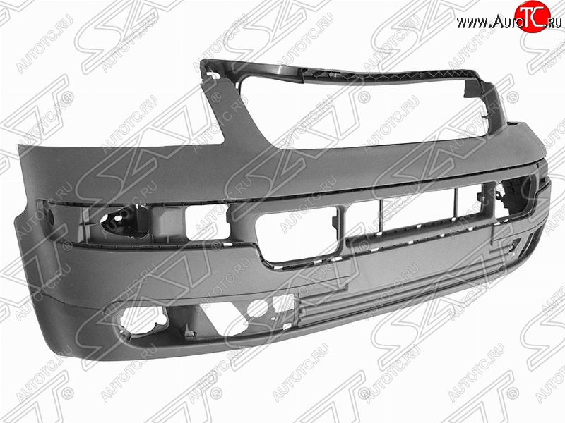 11 199 р. Передний бампер SAT Volkswagen Transporter T5 дорестайлинг (2003-2009) (Неокрашенный)  с доставкой в г. Таганрог