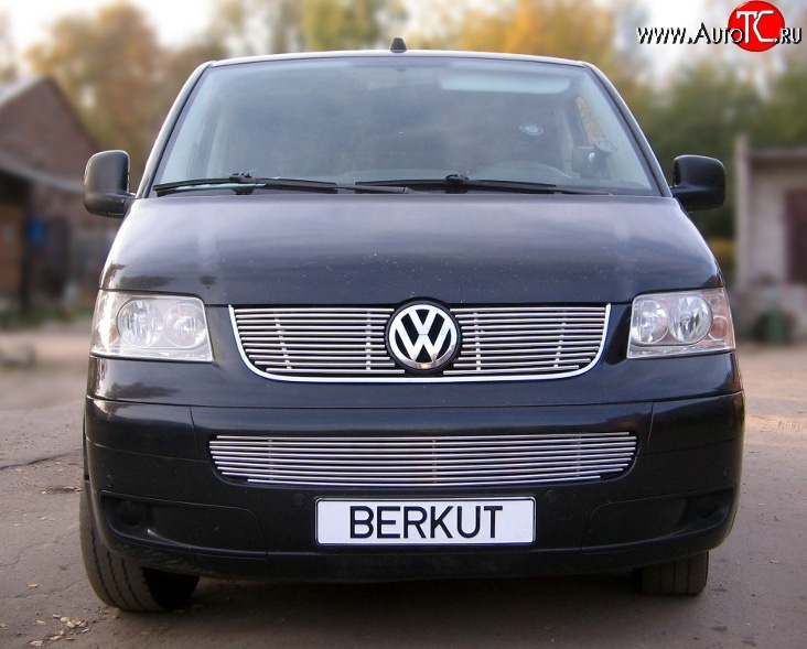 5 999 р. Декоративная вставка воздухозаборника Berkut Volkswagen Transporter T5 дорестайлинг (2003-2009)  с доставкой в г. Таганрог