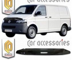 Дефлектор капота CA Plastic Volkswagen (Волксваген) Transporter (Транспортер) ( T6,  T6.1) (2015-2024) T6, T6.1 дорестайлинг, рестайлингпассажирский