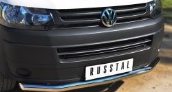 15 799 р. Одинарная защита переднего бампера диаметром 63 мм SLITKOFF  Volkswagen Transporter  T5 (2009-2015) рестайлинг  с доставкой в г. Таганрог. Увеличить фотографию 2