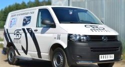 17 899 р. Широкая защита порогов SLITKOFF Volkswagen Transporter T6 дорестайлинг (2015-2019)  с доставкой в г. Таганрог. Увеличить фотографию 3