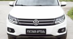 699 р. Реснички на фары RA  Volkswagen Tiguan  NF (2011-2017) рестайлинг (Неокрашенные)  с доставкой в г. Таганрог. Увеличить фотографию 2