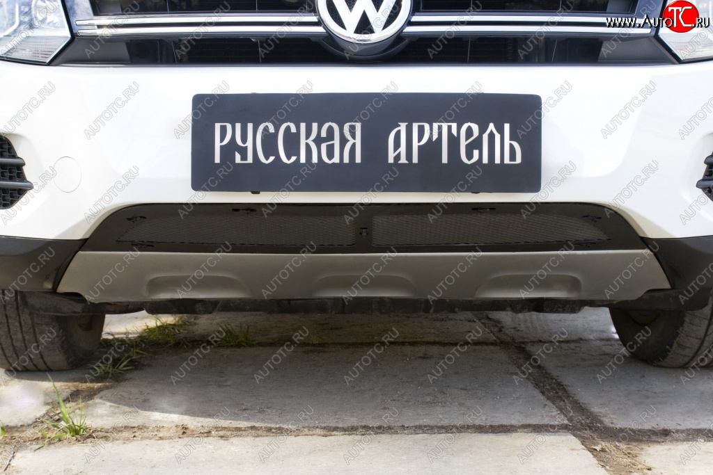 1 639 р. Защитная сетка решетки переднего бампера (Track & Field) РА Volkswagen Tiguan NF рестайлинг (2011-2017)  с доставкой в г. Таганрог