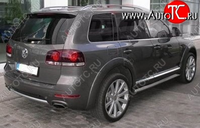 9 649 р. Накладки на колёсные арки CT v2 Volkswagen Touareg GP рестайлинг (2006-2010) (Неокрашенные)  с доставкой в г. Таганрог