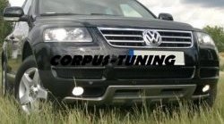 8 349 р. Накладка на передний бампер King Kong v2 Volkswagen Touareg GP рестайлинг (2006-2010) (Неокрашенная)  с доставкой в г. Таганрог. Увеличить фотографию 3