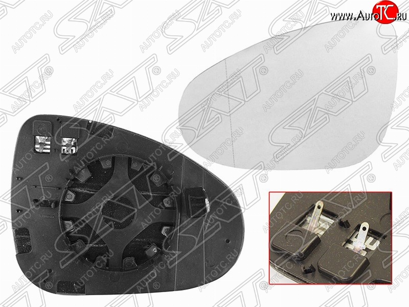 1 559 р. Правый зеркальный элемент зеркала заднего вида SAT (с подогревом)  Volkswagen Touareg  NF (2010-2018) дорестайлинг, рестайлинг  с доставкой в г. Таганрог