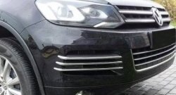 14 399 р. Вставки в боковые воздуховоды перднего бампера СТ Volkswagen Touareg NF дорестайлинг (2010-2014)  с доставкой в г. Таганрог. Увеличить фотографию 2