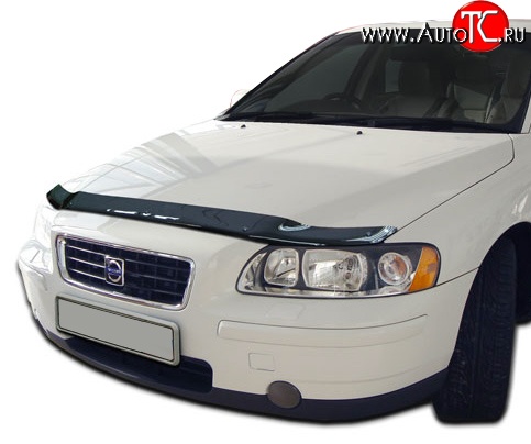 3 299 р. Дефлектор капота NovLine Volvo S60 RS,RH седан дорестайлинг (2000-2004)  с доставкой в г. Таганрог