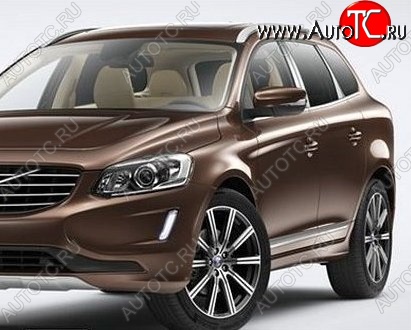 26 999 р. Накладки на стойки дверей СТ Volvo XC60 (2017-2022) (Неокрашенные)  с доставкой в г. Таганрог