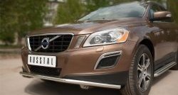 16 899 р. Одинарная защита переднего бампера диаметром 42 мм SLITKOFF  Volvo XC60 (2008-2013)  дорестайлинг  с доставкой в г. Таганрог. Увеличить фотографию 2